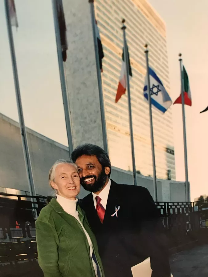 Jane and Bawa at the UN